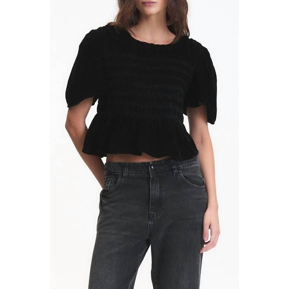 NEW DELUC forrest top in black